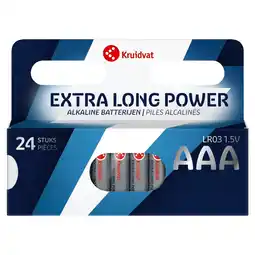 Kruidvat Kruidvat Alkaline AAA Batterijen aanbieding