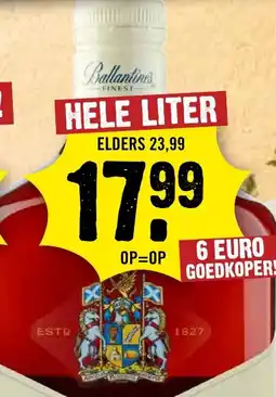 Dirck 3 Ballantine's aanbieding