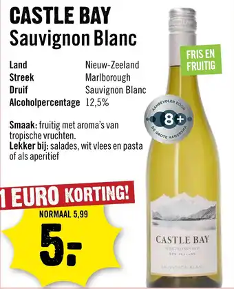 Dirck 3 Castle Bay Sauvignon Blanc aanbieding