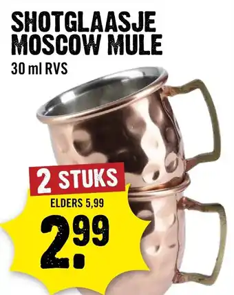 Dirck 3 shotglaasje moscow mule aanbieding