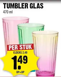 Dirck 3 tumbler glas aanbieding
