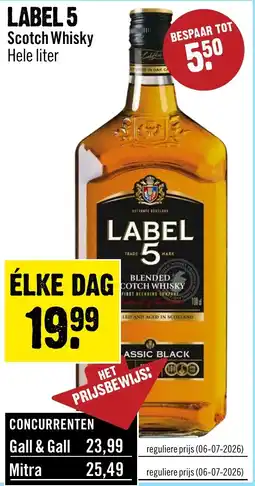 Dirck 3 Label 5 Scotch Whisky aanbieding