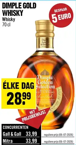 Dirck 3 Dimple Gold Whisky aanbieding