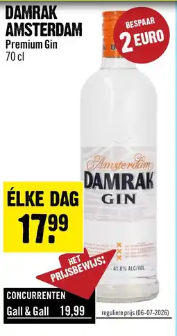 Dirck 3 Damrak Amsterdam Premium Gin aanbieding