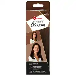Kruidvat Kruidvat Middle Brown Clip-In Hairextensions aanbieding