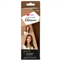 Kruidvat Kruidvat Brown Clip-In Hairextensions aanbieding