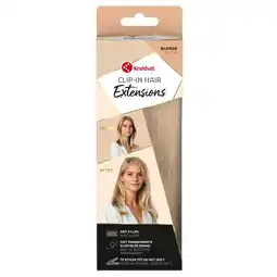 Kruidvat Kruidvat Blonde Clip-In Hairextensions aanbieding