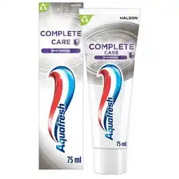 Trekpleister Aquafresh Complete Care Whitening Tandpasta aanbieding