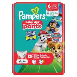 Trekpleister Pampers Baby-Dry Paw Patrol Pants Maat 6 Luierbroekjes aanbieding