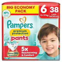 Trekpleister Pampers Premium Protection Pants Maat 6 Luierbroekjes aanbieding