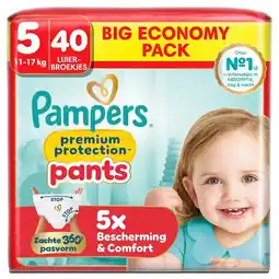 Trekpleister Pampers Premium Protection Pants Maat 5 Luierbroekjes aanbieding