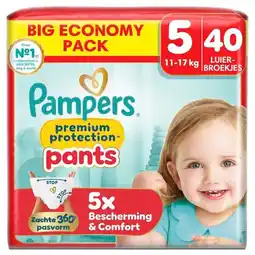 Trekpleister Pampers Premium Protection Pants Maat 5 Luierbroekjes aanbieding