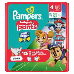 Trekpleister Pampers Baby-Dry Paw Patrol Pants Maat 4 Luierbroekjes aanbieding