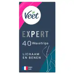 Trekpleister Veet Expert Waxstrips voor Lichaam en Benen aanbieding