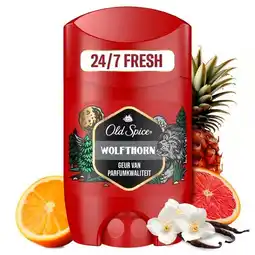Trekpleister Old Spice Wolfthorn Deodorant Stick aanbieding