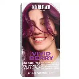 Trekpleister No Bleach London Vivid Berry Permanent Vegan Dye Kit aanbieding