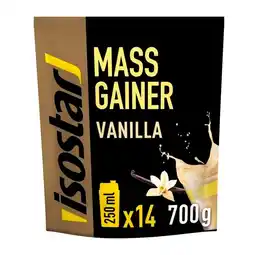 Trekpleister Isostar Mass Gainer Proteïnepoeder met Vanillesmaak aanbieding