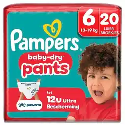 Trekpleister Pampers Baby-Dry Pants Maat 6 Luierbroekjes aanbieding