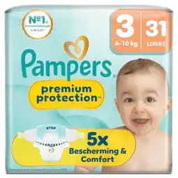 Trekpleister Pampers Premium Protection Maat 3 Luiers aanbieding