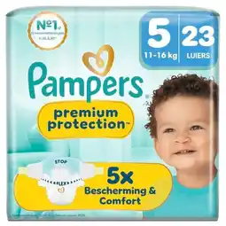 Trekpleister Pampers Premium Protection Maat 5 Luiers aanbieding