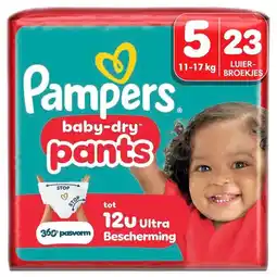 Trekpleister Pampers Baby-Dry Pants Maat 5 Luierbroekjes aanbieding