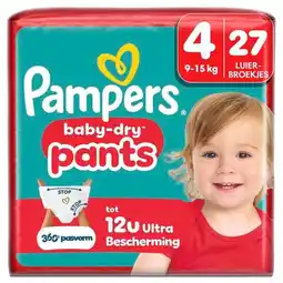 Trekpleister Pampers Baby-Dry Pants Maat 4 Luierbroekjes aanbieding