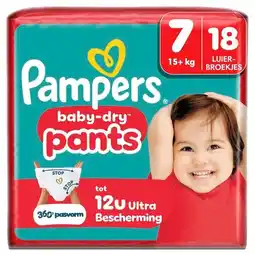 Trekpleister Pampers Baby-Dry Pants Maat 7 Luierbroekjes aanbieding