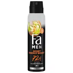 Trekpleister Fa Men Sport Energy Boost Deodorant Spray aanbieding