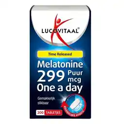 Trekpleister Lucovitaal Melatonine 299Mcg Time Released Tabletten aanbieding