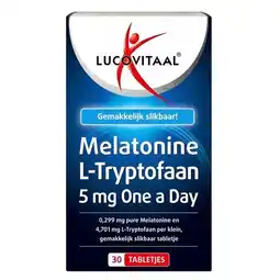 Trekpleister Lucovitaal Melatonine L-Tryptofaan 5mg Tabletten aanbieding