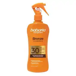 Trekpleister Babaria Bronze SPF30 Sun Protection Spray aanbieding