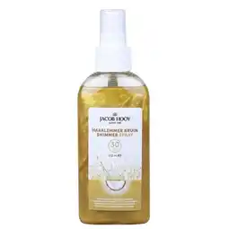 Trekpleister Jacob Hooy Haarlemmer Bruin SPF30 Shimmer Spray aanbieding