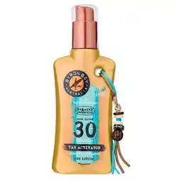 Trekpleister Byron Bay Tan Activator Sun Lotion SPF 30 aanbieding