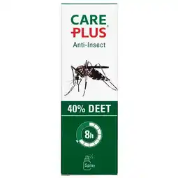 Trekpleister Care Plus 40% Deet Anti-Insect Spray aanbieding