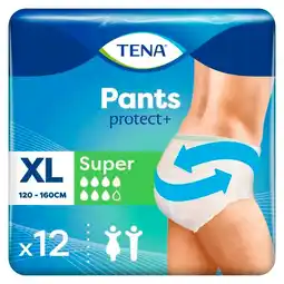 Trekpleister Tena Pants Protect+ Super Incontinentiebroekjes aanbieding