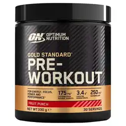 Trekpleister Optimum Nutrition Gold Standard Fruit Punch Pre-Workout aanbieding