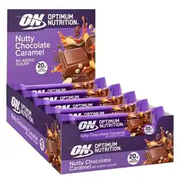 Trekpleister Optimum Nutrition Nutty Chocolate Caramel Protein Bar aanbieding