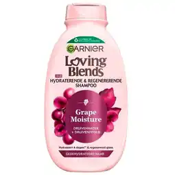Trekpleister Garnier Loving Blends Grape Moisture Hydraterende & Regenererende Shampoo aanbieding