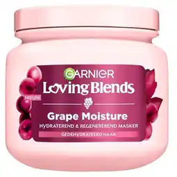 Trekpleister Garnier Loving Blends Grape Moisture Hydraterend & Regenererend Masker aanbieding