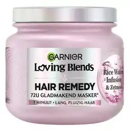 Trekpleister Garnier Loving Blends Rice Water Infusion & Zetmeel Hair Remedy 72u Gladmakend Masker aanbieding