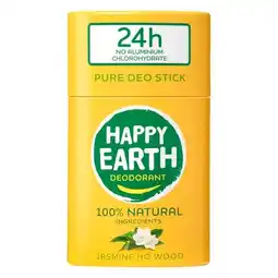 Trekpleister Happy Earth Jasmine Ho Wood Pure Deo Stick aanbieding