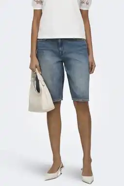 Wehkamp JDY wide leg regularwaist bermuda short medium blue denim aanbieding
