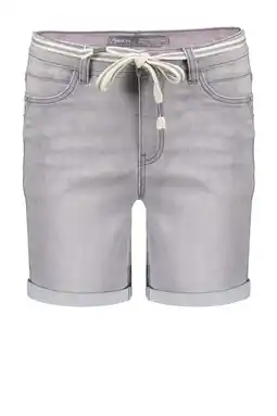 Wehkamp Geisha slim regularwaist short grey denim aanbieding