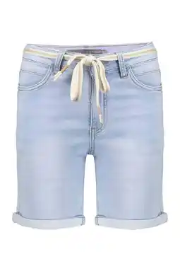 Wehkamp Geisha slim regularwaist short light blue denim aanbieding