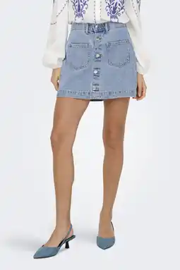 Wehkamp ONLY spijkerrok light blue denim aanbieding