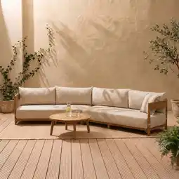 Wehkamp Studio LIVIT teak loungebank Redondo aanbieding
