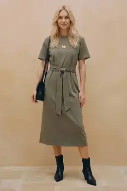 Wehkamp VERO MODA midi T-shirtjurk - lichtgeel aanbieding