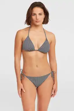 Wehkamp O'Neill voorgevormde triangel bikini set Capri Bondi zwart/wit aanbieding