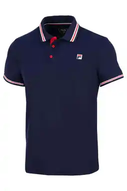 Wehkamp Fila sportpolo Piro donkerblauw aanbieding