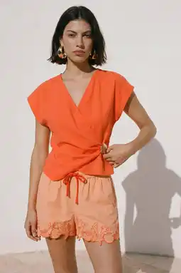 Wehkamp VERO MODA top oranje aanbieding